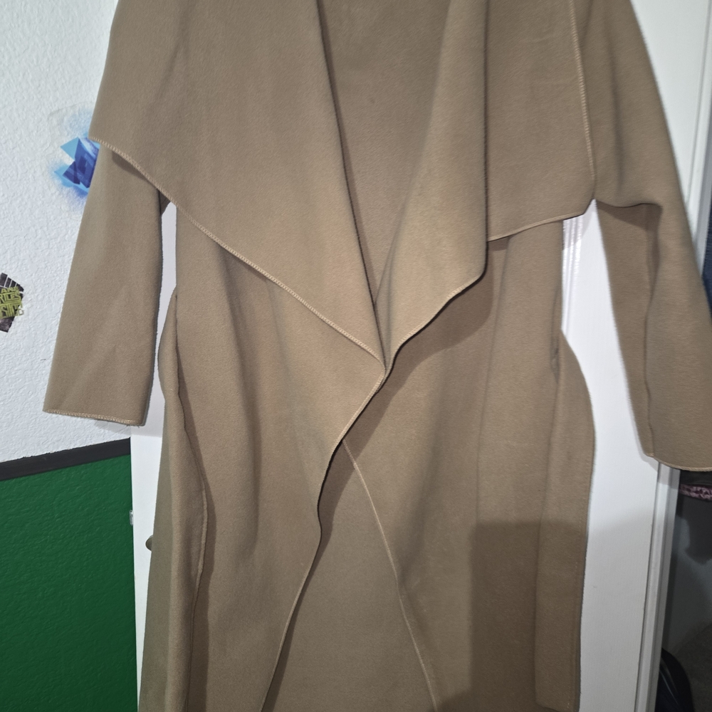 Nasty Gal Camel Open Front Cardigan
